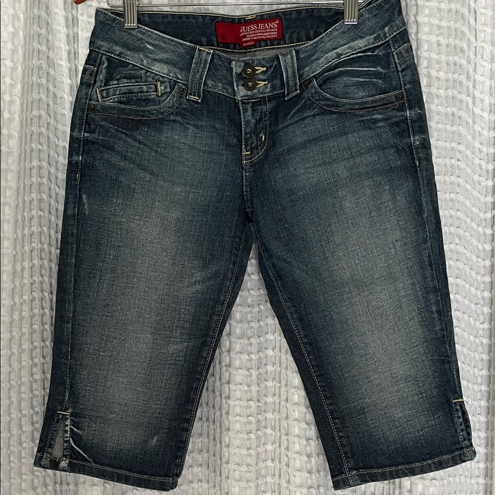 Guess Jeans Blue Denim Capri Pants